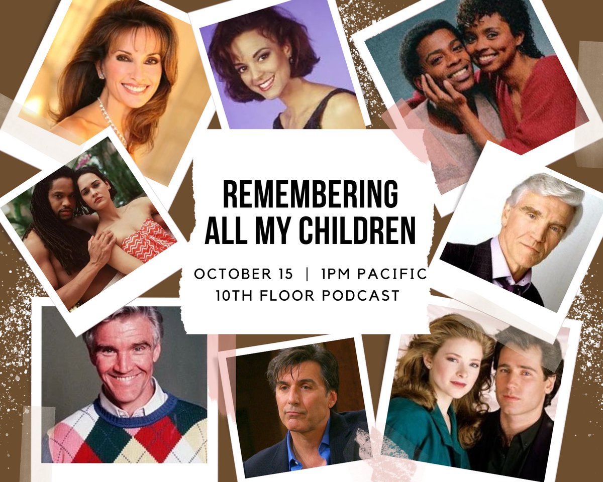 10thFloorGH's tweet photo. I can’t believe it’s happening already! Join us today at 1pm pacific as @VincentIrizarry joins us to look back at All My Children! The live chat will be open: let us know your favorite memories! #GH #RememberingAMC #AllMyChildren #AMC #ABCSoaps #soapoperas https://t.co/5BwJ2T3TZn