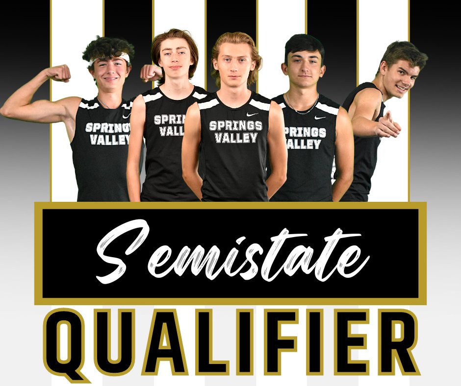 For the first time in school history, a Springs Valley cross country team has qualified for semistate AS A TEAM!