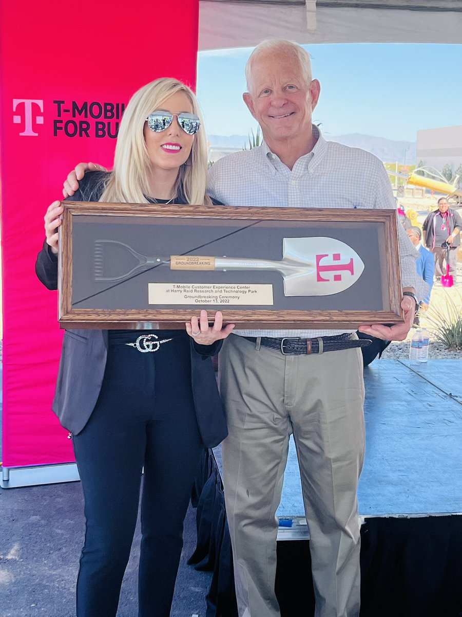 Incredible day at our Groundbreaking ceremony, celebrating the build of our new <a href="/TMobileBusiness/">T-Mobile Business</a> Customer Experience Center at @UNLV Harry Reid Research &amp; Technology Park! We are beyond excited and thrilled to continue our partnerships within the community!