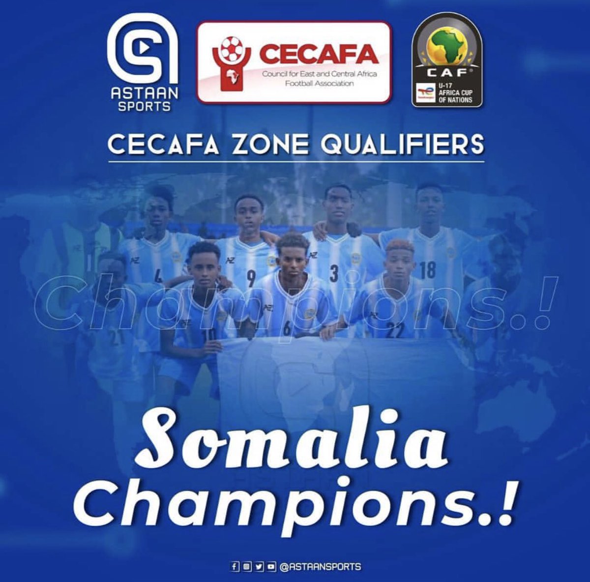 Congratulations to ur Somali boys.
#Oceanstars
#Somalia