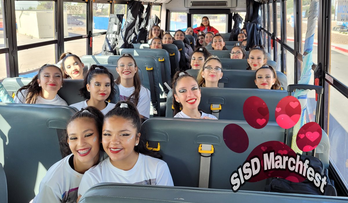 SISD Marchfest.. We are READY 
Let's Go Mighty Bulldog Band!!
Get it Guard!!
Dance it out Missionettes!!!
❤️🎶🥁🎺🚩💃🐾💙
<a href="/Socorro_HS/">Ignacio Estorga</a> <a href="/SISD_FineArts/">SISD Fine Arts</a>