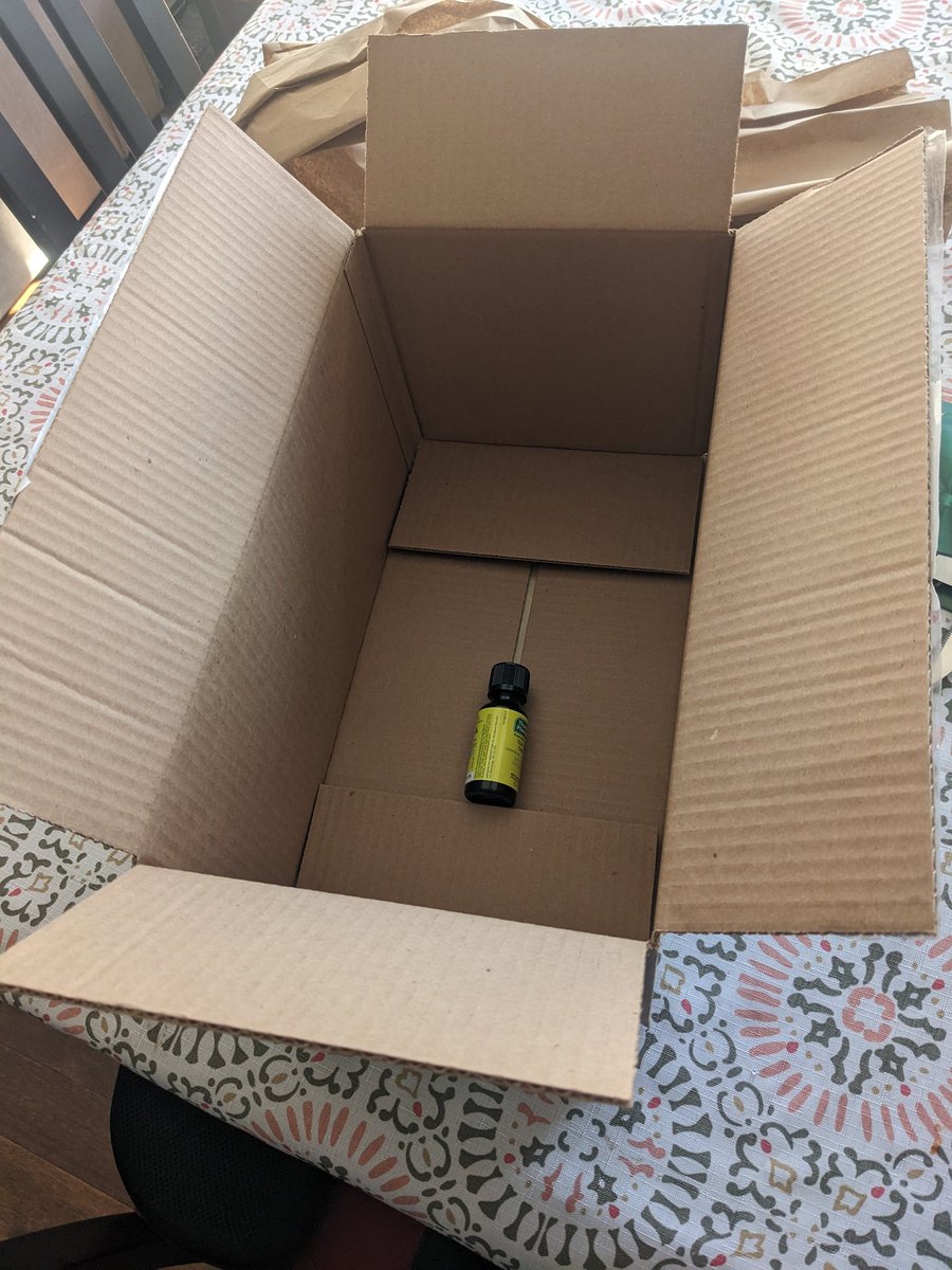The size of the box vs the only item in it.... Good job <a href="/amazonca/">Amazon Canada</a> 😑
