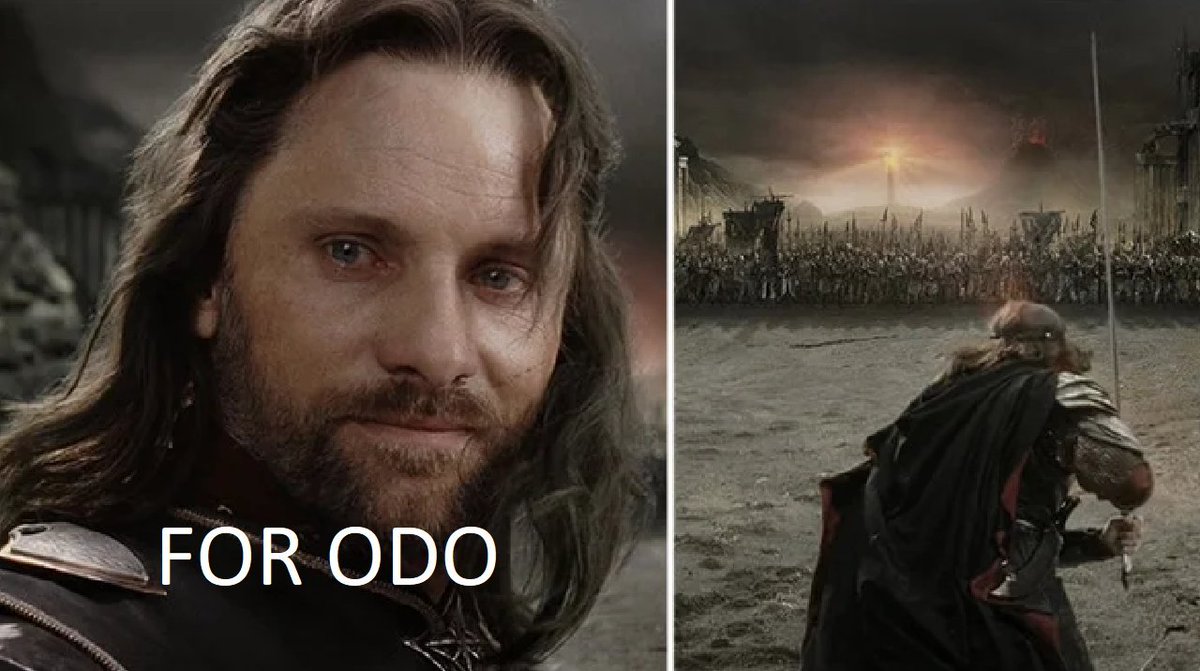Sons of LEC, of EU, my brothers,
I see in your eyes the same fear that would take the heart of me.
A day may come when the courage of EU fails,
when we forsake our teams
and break all bonds of fellowship,
BUT IT IS NOT THIS DAY!

This day we fight!

For Odo.