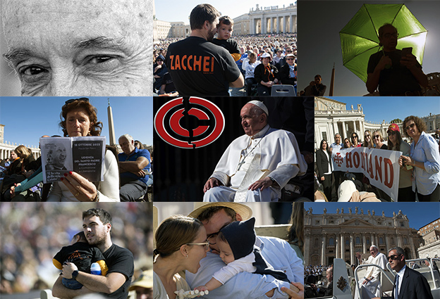 CppPress's tweet image. catholicpressphoto.com/item/it/1/4430… 

Italy, Rome, Vatican, 22/10/15 Pope Francis during an audience to members of the Communion and Liberation movement, at St. Peter&apos;s square in The Vatican Photograph by Alessia Giuliani / Catholic Press Photo. catholicpressphoto.com
#PopeFrancis