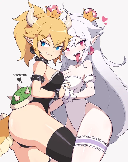 bowsette + boosette bc i miss them #nintendo #mario 