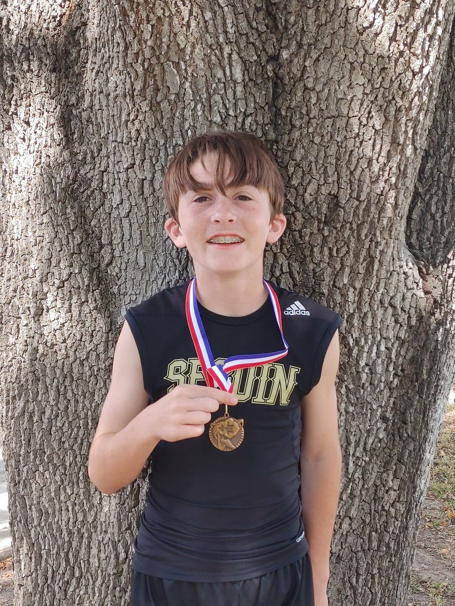 Jamie_Tipple77's tweet photo. Way to represent Seguin Middle School Cross Country Team in them District Meet. Ethan placed 7th out of 60 8th grade boys!!!! Ran 2 miles in 12:37.010!!! Thanks for a great season @CoachWells_AJB https://t.co/AThfXXOhlz