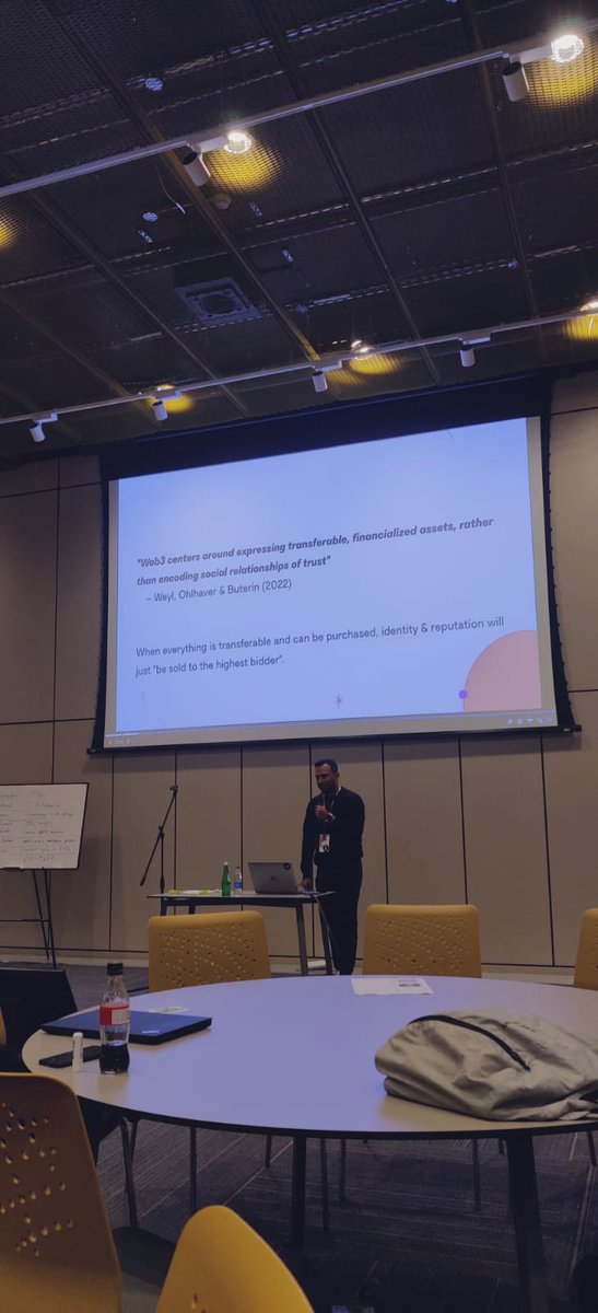 rsquare's tweet image. My slide 1 #DevconVI Ethereum Magicians - “EIP4973, Badges and Definincializing DAOs” and how we’re doing it at @otterspace_xyz