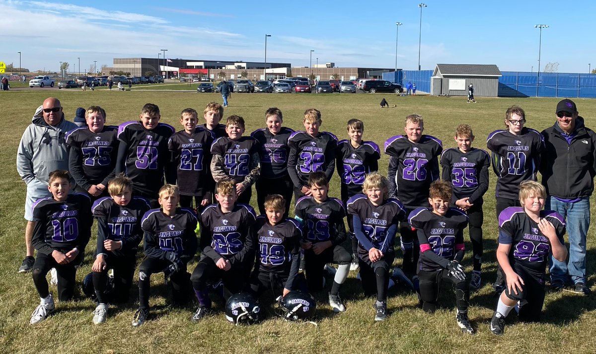 JAGS_FUTBOL's tweet photo. 6th Grade Jags take the 28-0 W over MCW. Finishing the season with a 5-3 record overall. 

#traditionstartsnow
#GoJags https://t.co/8Ct7U2f87o