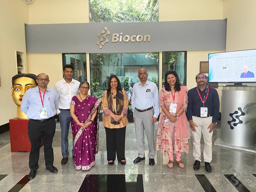 Sharing the screen with stalwarts of the Indian startup ecosystem, <a href="/kiranshaw/">Kiran Mazumdar-Shaw</a> <a href="/DeepanwitaC/">Deepanwita C</a> @ Dr.Paul C. Salins @ Dr.Samarth Shetty for the MoU signing ceremony between <a href="/tbimsmf/">TBIMSMF</a> &amp; <a href="/IKP_SciencePark/">IKP Knowledge Park</a> at <a href="/Bioconlimited/">Biocon</a>. A proud moment to cherish for a lifetime.<a href="/MSMFORG/">MSMFOUNDATION</a> <a href="/NarayanaHealth/">Narayana Health</a>