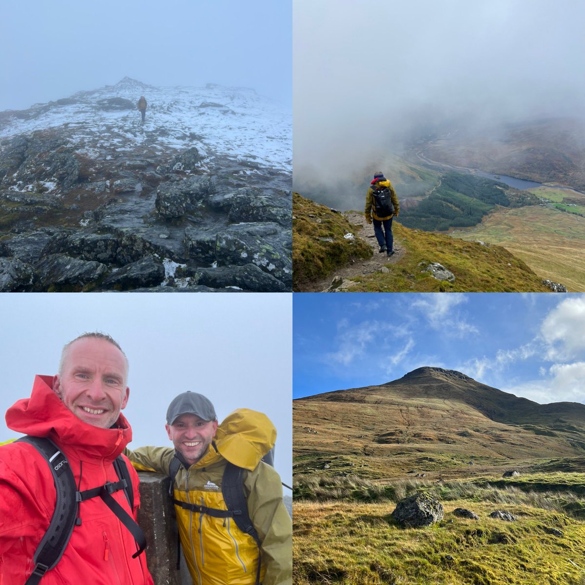 So awesome to be back in the Highlands of Scotland - climbing a mountain in the wind, rain & snow with an old friend 😀 @JDF_Keswick #Outdoors #mountaineering #friends