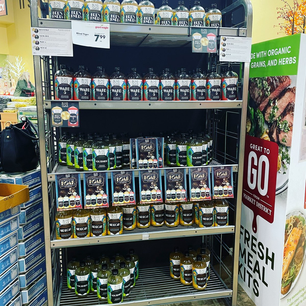 BlindTiger33's tweet photo. Meadville @GiantEagle display 😌 #blindtiger #spiritfree https://t.co/ydU07Ug8YX