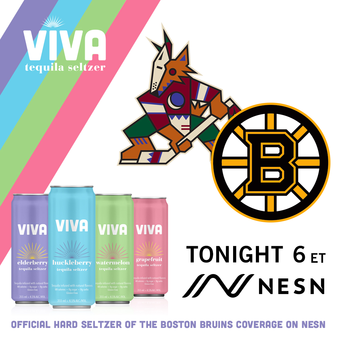 NESN's tweet image. Sweet home Saturday night

📺: 𝙉𝙀𝙎𝙉 // 6 ET  
💻: 𝙉𝙀𝙎𝙉 𝟯𝟲𝟬 // nesn.com/watch  
📲: nesn.com/App  
🆚: @ArizonaCoyotes at @NHLBruins  
🤝: Brought to you by @vivaseltzer