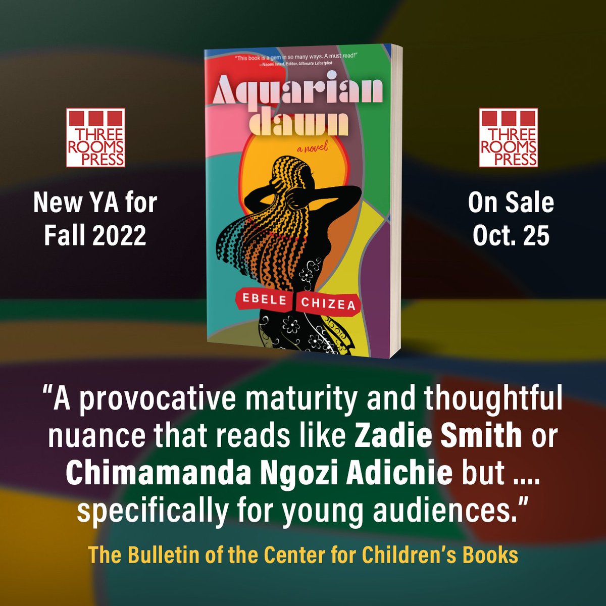 threeroomspress's tweet photo. Beautiful: “Chizea offers YA fiction a provocative maturity and thoughtful nuance that reads like Zadie Smith or Chimamanda Ngozi Adichie but nonetheless provides an undoubted and necessary perspective specifically for young audiences.” @Ebycreations 
https://t.co/HE4uiNEFGa https://t.co/IIpG1S0yAB