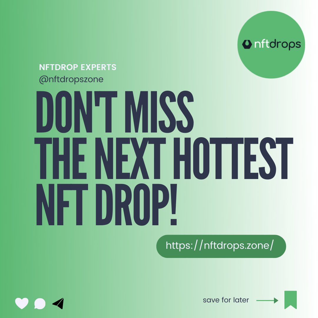 nftdropszone's tweet photo. Looking for the latest update about the new NFT drop?
@nftdropszone will be the best place for it.
#nft #nftdrop #nftupdate #nftnews #nftdropzone #nftgateway #nftartist #nftcollector #NFTCommunity https://t.co/njDDaFHuK6