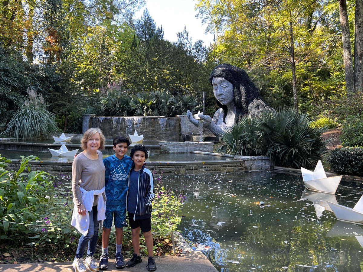 What a beautiful day to fulfill my #trinityspotlight teacher treasure at #atlantabg with these two incredible boys! (former students) 💖