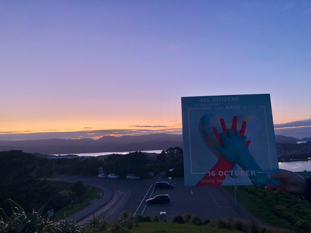 NZResusCouncil's tweet photo. It's World Restart a Heart Day! 

New Zealand is the first country to see the sun. We are also the first country to start #WorldRestartAHeart Day! 

Check out our stories on our website, and book in your first aid refresher today. 

https://t.co/tYaWAaAiJZ

#CallPushShock https://t.co/880iwV7GBI
