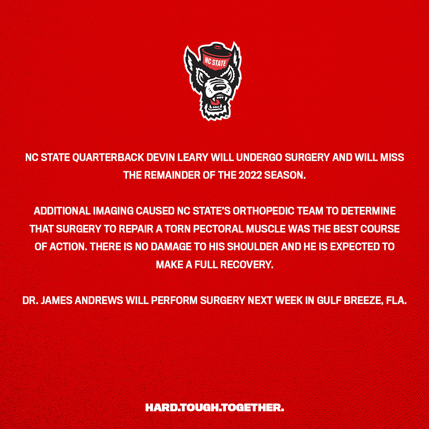 NC State Football On Twitter An Update On Quarterback Devin Leary nc-state-football-on-twitter-an-update-on-quarterback-devin-leary