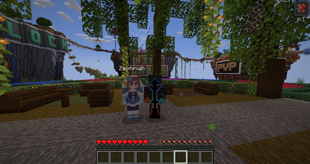AshyStag's tweet photo. I may Be Gay but I got myself a Minecraft girl friend on #rubycraft https://t.co/t51kEnldey