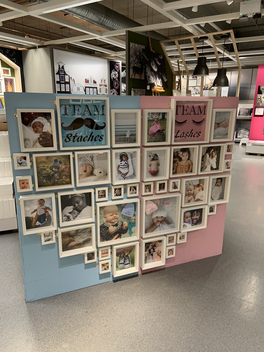 georgerevived's tweet photo. beautiful gender reveal idea in ikea❤️ are you #teamstaches or #teamlashes https://t.co/vqYhzk28tU