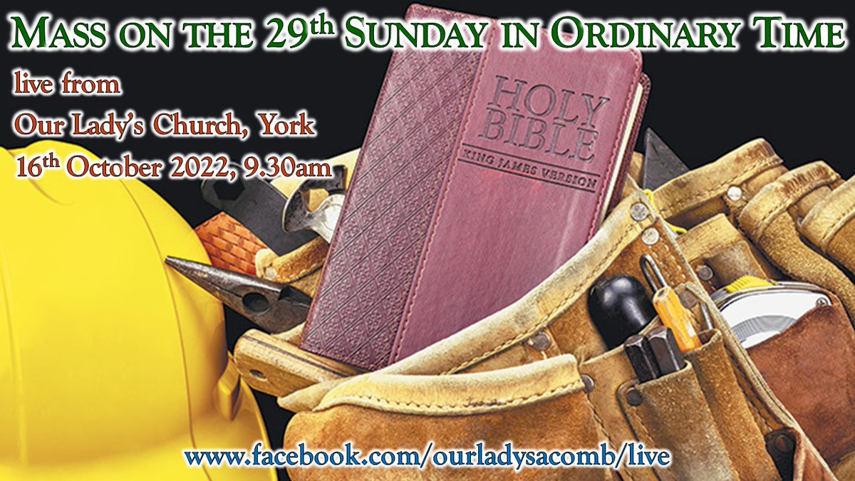 Here at Our Lady's we hope you will join us at Mass tomorrow, either in person (9.30am &amp; 5pm) or online (9.30am).

Our live-stream can be found at: facebook.com/ourladysacomb/…
