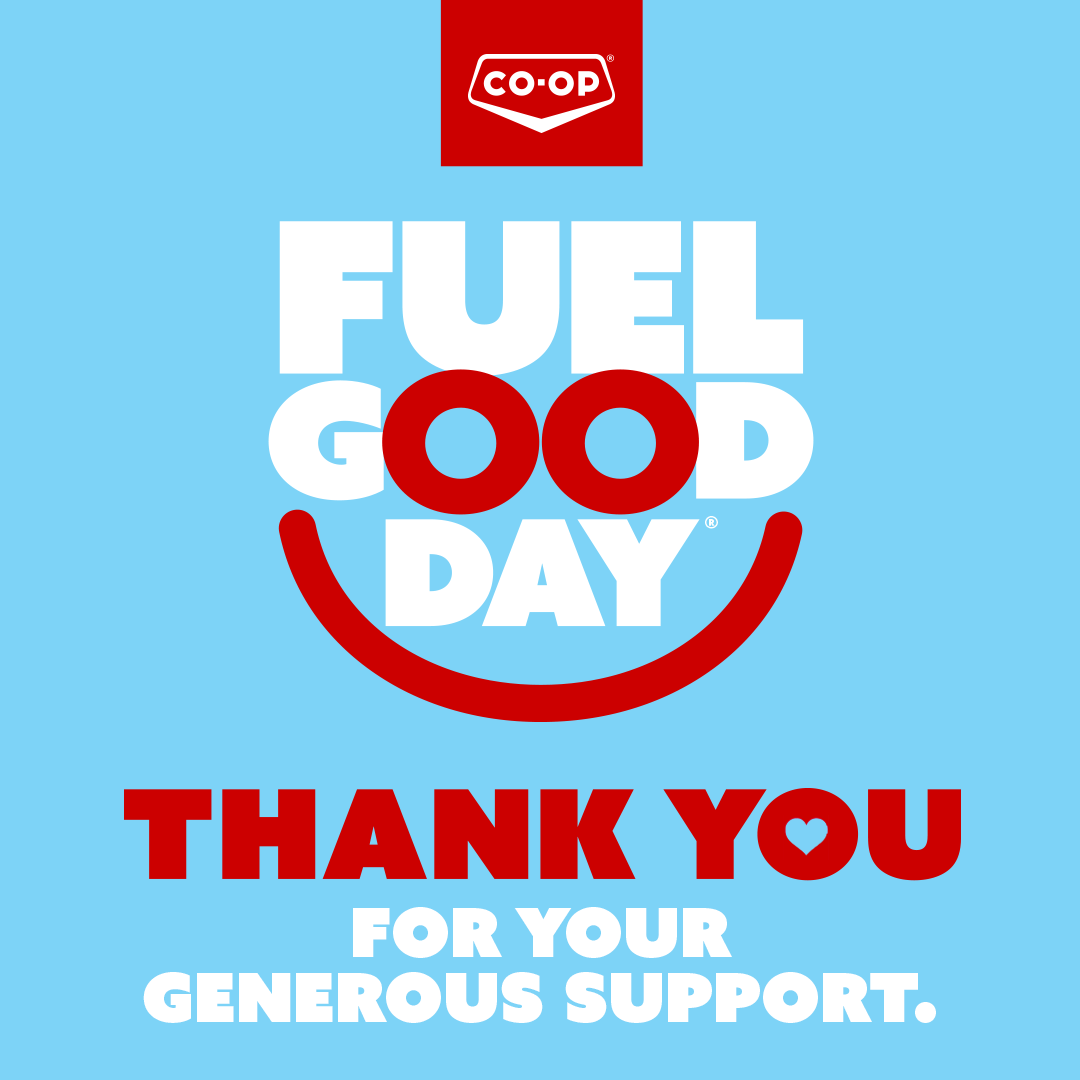 WOW! Thank you is not enough for the donation of $ 11,067.60 from Central Alberta Co-op's Fuel Good Day and Chillin' Off for Charity events held last month. Words can't express how thankful we are for your generous support!! We truly appreciate it. THANK YOU!! #FuelGoodDay #Pride