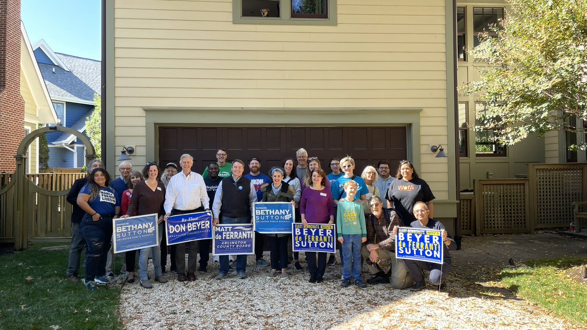 We’re fired up for the upcoming election and ready to elect @BethanyZSutton to the Arlington School Board and re-elect @Matt4Arlington to the Arlington County Board!