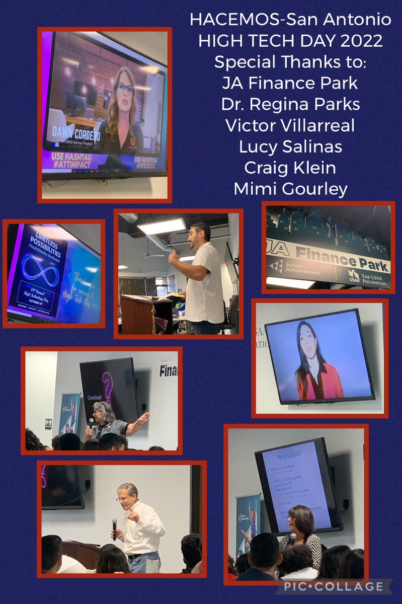 HACEMOS_SATX's tweet photo. Thursday 10/13/22 - We took part in High Tech Day 2022!
JA Finance Park graciously hosted 75 students from CAST High School.
Special thanks to our volunteers and phenomenal speakers!
#wearehacemossw
#ATTimpact
#htd2022
#JAFinancePark https://t.co/U352yOT8wP