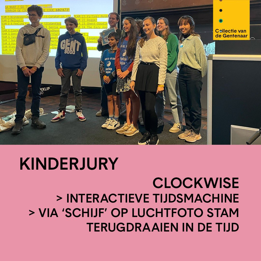Naast de professionele jury was er ook een kinderjury en publieksjury op de Open Cultuur Hackathon! Deze projecten willen zij graag in de bloemetjes zetten. 💐👏