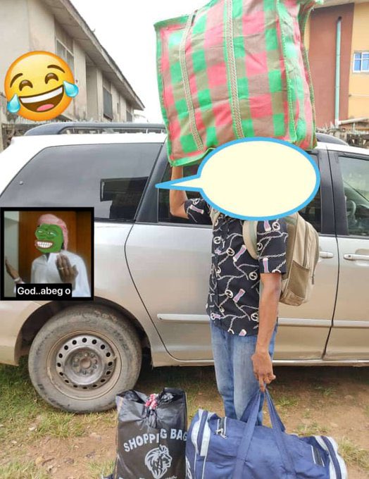 Rich kid 😂😂 this one even carry theee bags😭😭

#ASUUStrikeMustEnd #AsuuStrikeUpdates #asuu #PfizerGate