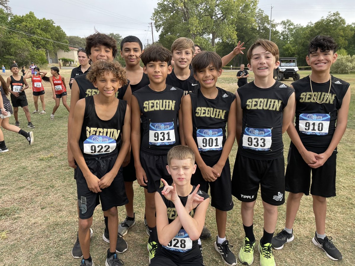 Seguin MS XC District meet today! These athletes did such an amazing job all season and really showed out today!   There were many PR’s, very proud of these student athletes! #WeAreSeguin <a href="/AJBriesemeister/">AJBriesemeisterToros</a> <a href="/JimBarnesMS/">Jim Barnes Middle School</a>