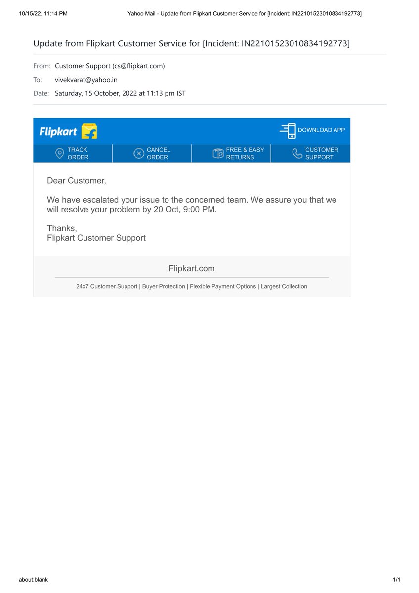 vivekvarat's tweet photo. @Flipkart @flipkartsupport @_Kalyan_K @jagograhakjago @FlipkartStories @Flipkart new #TareekhPeTareekhChallenge
Shame. Shame. Shame. Shame. https://t.co/t5QJMTfZYQ