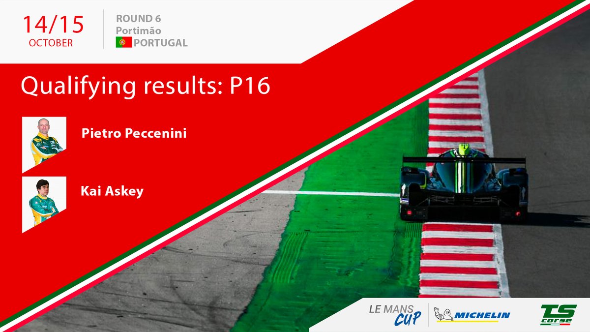 TSCorse's tweet photo. @LeMansCup @AIAPortimao Qualifying P16

🏁Race start tomorrow morning at 09:00 AM (10:00 Ita) 🎥 LIVE STREAMING on: https://t.co/J76x3DgDtl https://t.co/2Q9yQN2Qkv
