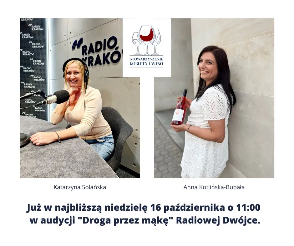 buba_anna's tweet photo. Posłuchajcie jutro Drogi przez mąkę o 11.00 w radiowej Dwójce. Będziemy z Łukaszem Modelskim i Kasią Solańską rozmawiać o zmianach klimatu, Jesieni Enologicznej i Stowarzyszeniu Kobiety i Wino 😀 https://t.co/8dI952QXpX