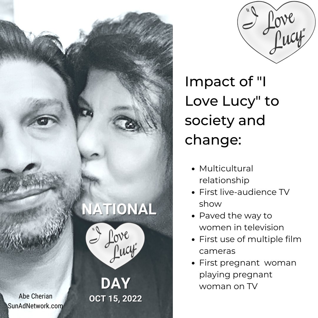 sunadnetwork1's tweet photo. Today is National "I LOVE LUCY" Day!

Have a great weekend!
https://t.co/fsg5BOkmLB 
---
#change #ilovelucy #courage #sunadnetwork https://t.co/QpFkgfvdK7