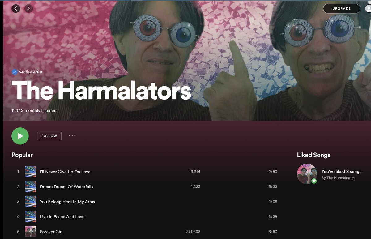 harmalators's tweet photo. The Harmalators Spotify keeps rising https://t.co/twlFYgjTa5