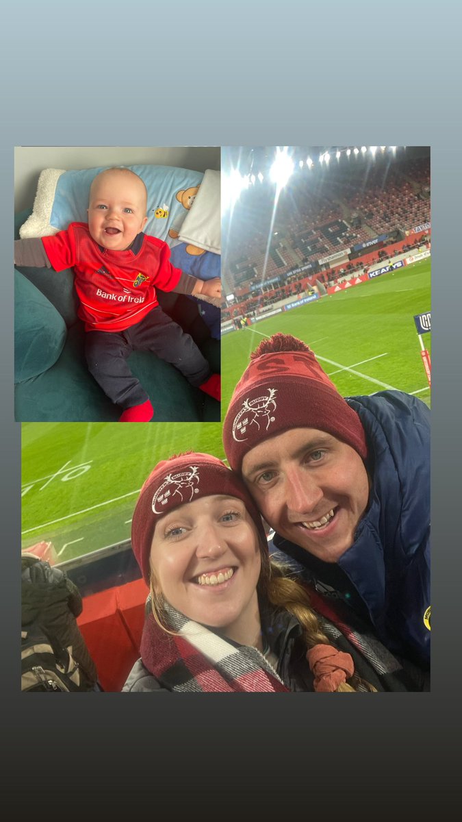 efa_dee's tweet photo. Mam &amp; Dad in Thomond park while baby supports from home #ThomondParkSelfie #MUNvBULL https://t.co/ba7N9YoBLY