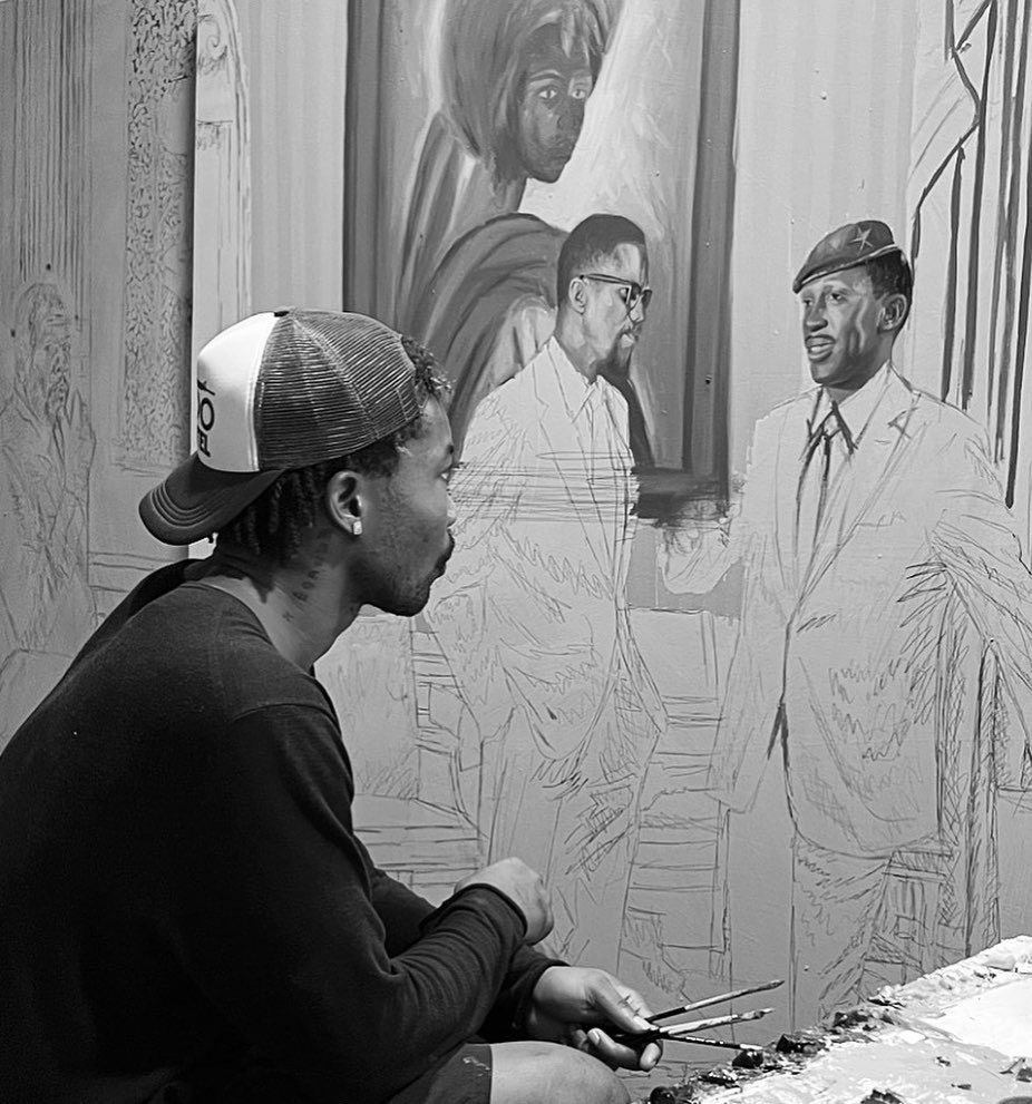 ayoguofficial's tweet photo. Yes, my self-esteem is attached to my paintings. Good work builds my confidence. 
#Wip ⚠️. https://t.co/TrdRSvQdmA