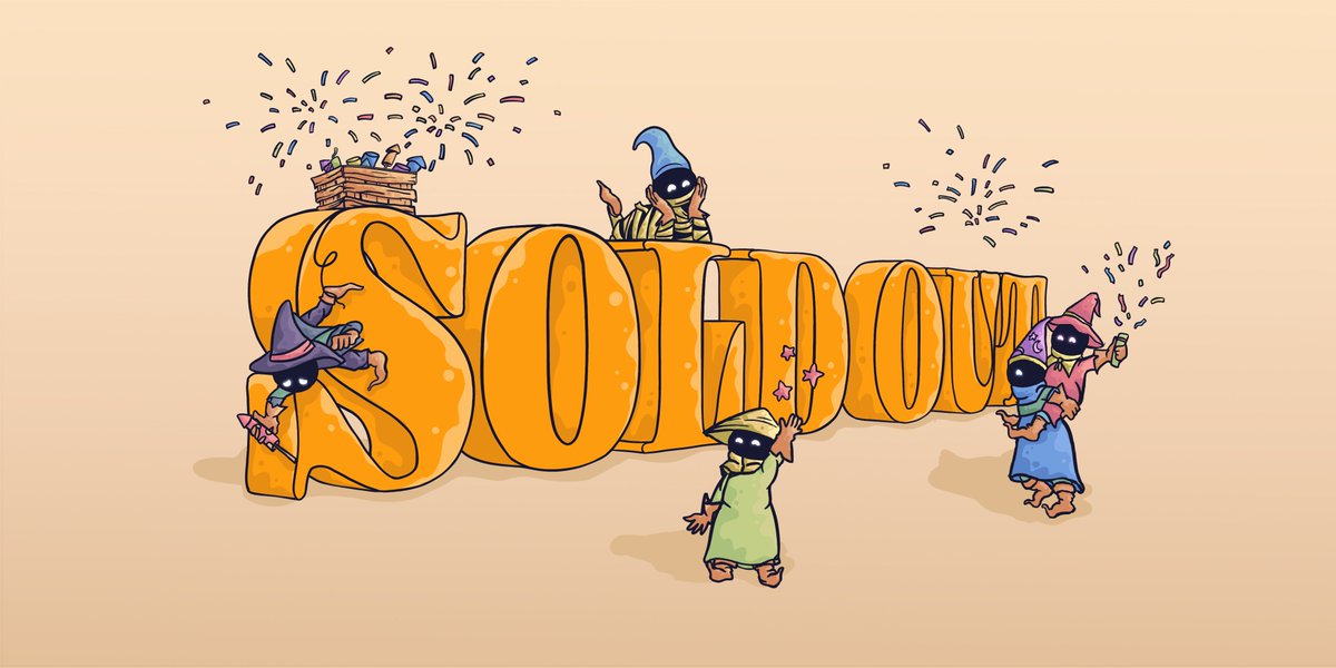 SOLD OUT 🥳

Listed on <a href="/MagicEden/">Magic Eden 🪄</a>: magiceden.io/marketplace/so…

Art Reveal has BEGUN!