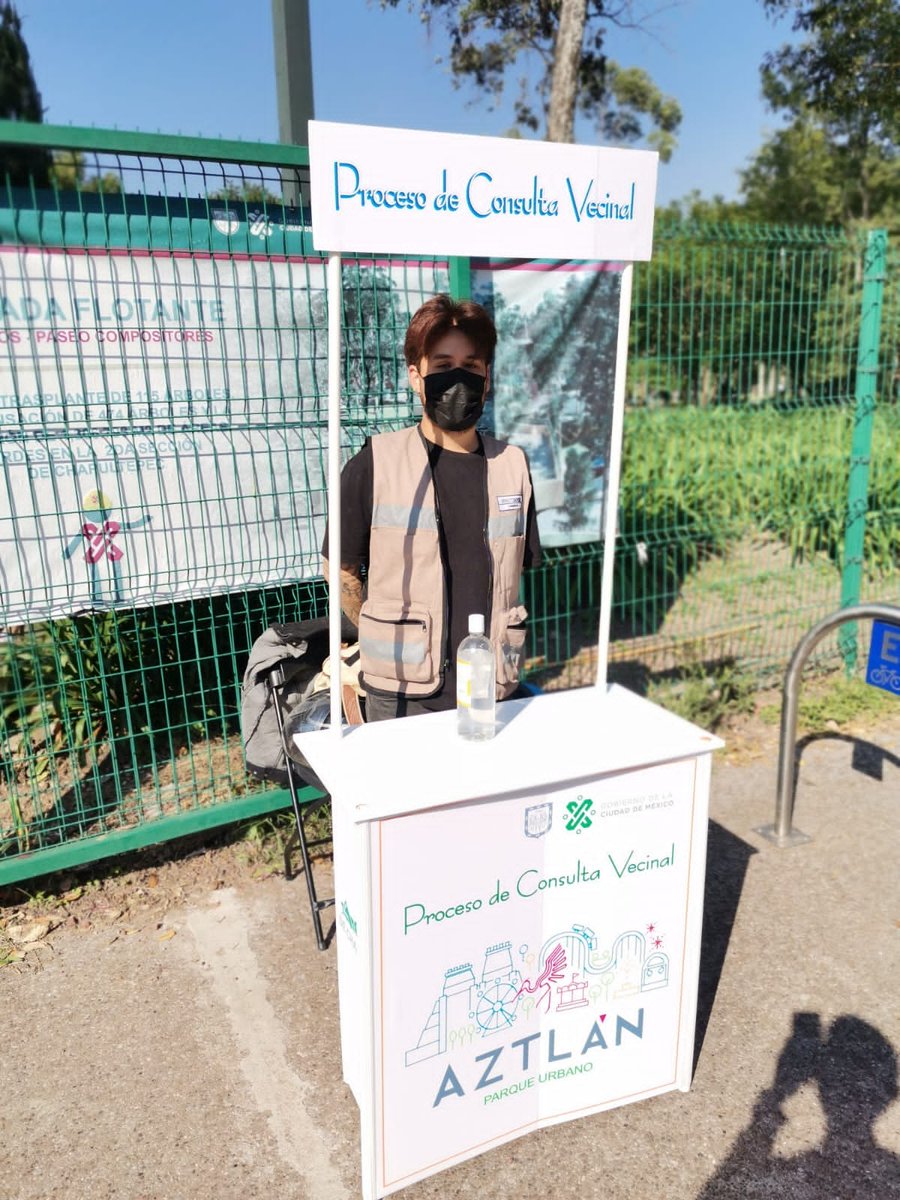 PCV_Aztlan's tweet photo. El día de hoy continuamos informando como parte del Proceso de Consulta Vecinal de Parque Urbano Aztlán. Estaremos en el Bosque de Chapultepec hasta las 17:00 h. https://t.co/NlcmvwzP4R