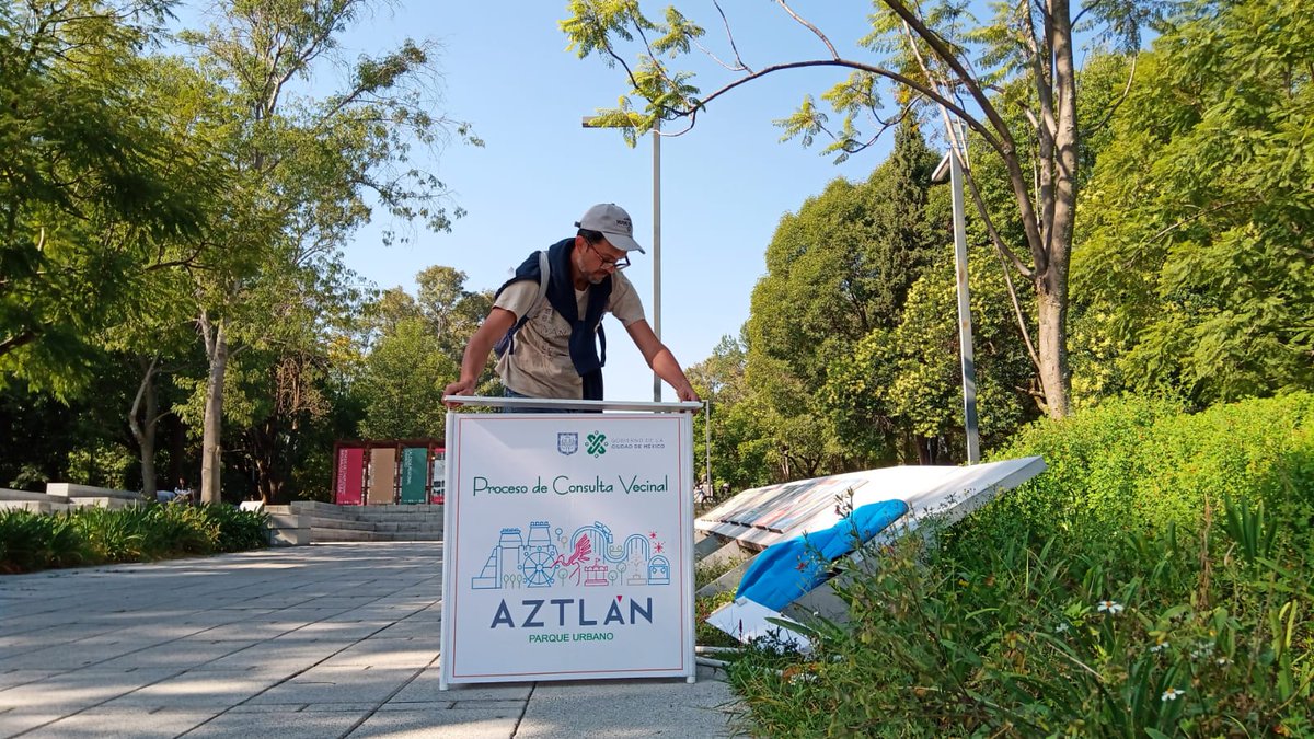 PCV_Aztlan's tweet photo. El día de hoy continuamos informando como parte del Proceso de Consulta Vecinal de Parque Urbano Aztlán. Estaremos en el Bosque de Chapultepec hasta las 17:00 h. https://t.co/NlcmvwzP4R