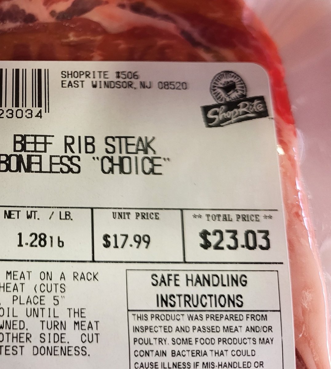 RightnotLeft2's tweet photo. From my supermarket today. Mayo and two rib steaks. Thanks Joe Biden. Can't afford this. 
#fjb #inflation #recession https://t.co/dTD3nQotYQ