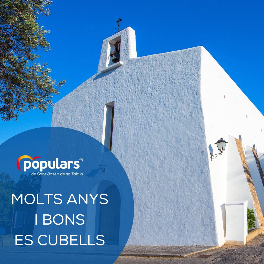 PPSantJosep's tweet photo. Molts anys i bons gent d'es Cubells! Esperam que en aquest dia esteu gaudint de totes les activitats de celebració del vostre dia!
#EsCubells #festa #SantaTeresa #PPSantJosep #populars https://t.co/g0mBYRw8wv
