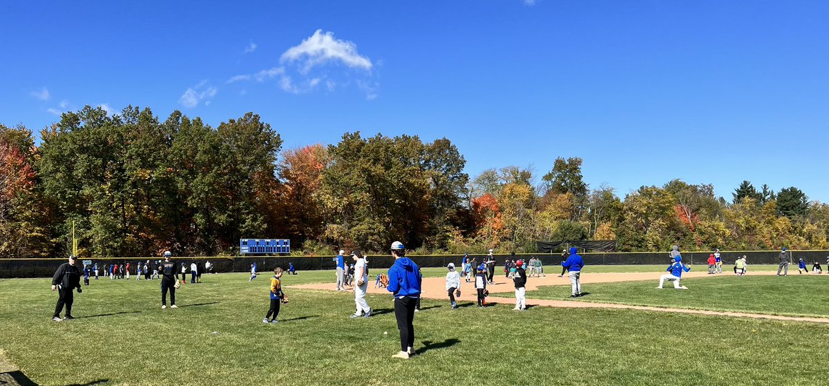GLHSBaseballJVA's tweet photo. The Gahanna Lincoln Baseball team held their Fall Clinic today. 84 of Gahanna’s up and coming baseball stars joined the team on the field to sharpen their skills and have some fun on the beautiful day. Go Lions! See more pics and find out more at https://t.co/ZJyVl0eYeK https://t.co/d17aUPLLdd