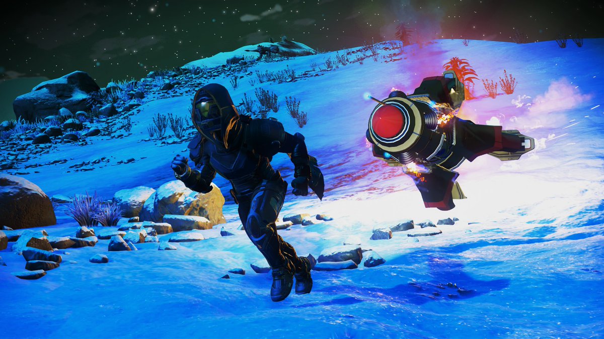 Arastoph's tweet photo. Still getting used to the new rocket, turns out the beacon you use to summon it should not be worn!!
Game: #nomansskygame
Developer: @hellogames
@NoMansSky 
#nomansskyscreenshot #nomanssky #hellogames #NoMansSkyWaypoint  #NoMansSkysaturday #nomansskygame #nms https://t.co/JfnixE6WCd