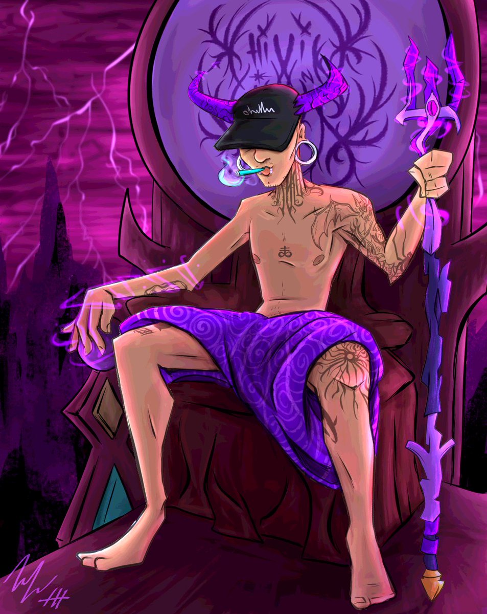 thuertho's tweet photo. CHILLIN IN HELL
#digitalart #illustration https://t.co/4slvsvuahF