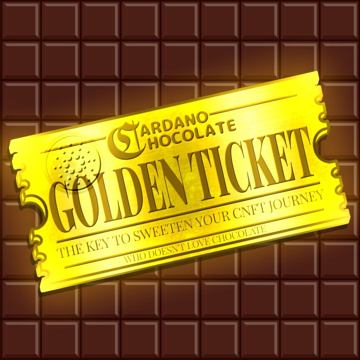 RuduarteD's tweet photo. How to end this even sweeter day? Receiving the golden ticket from @chocolate_cnft 

Very happy to get this invite and belong to this project with a new meta, it's just fantastic

Thanks for the opportunity guys 

#CNFT #CNFTProject #NFTs #CNFTcommunity #CardanoChocolate https://t.co/vN5TQOK7Wr