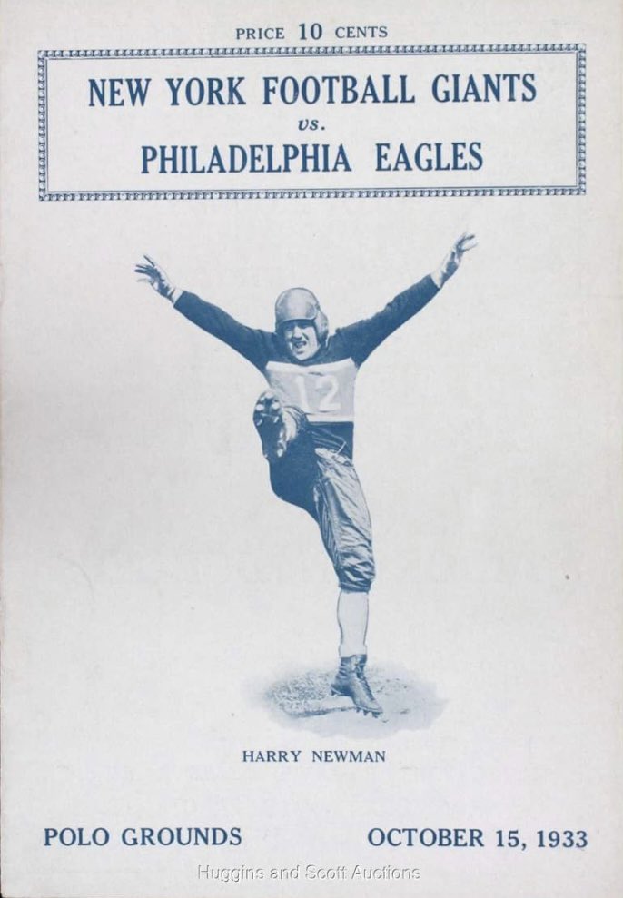 Today in Sports History: (10/15/33) the @Eagles play their first @NFL game after coming up with the $2,500 entry fee to join the league. They got dragged by the @Giants that day 56-0 but it was worth it because the $2,500 franchise is now worth north of $4B. #NFL #Eagles #giants