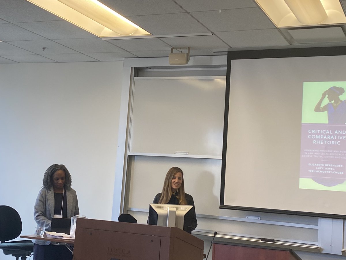 Attending Teaching Critical Legal Writing with Teri McMurtry- Chubb @genremixtress and Lucy Jewell <a href="/ljewel/">Lucy Jewel</a> based on their upcoming, thought provoking book, Critical and Comparative Rhetoric, with Elizabeth Berenguer <a href="/BerenguerProf/">Elizabeth Berenguer</a> <a href="/SaltLawOrg/">Society of American Law Teachers</a> #SALT2022