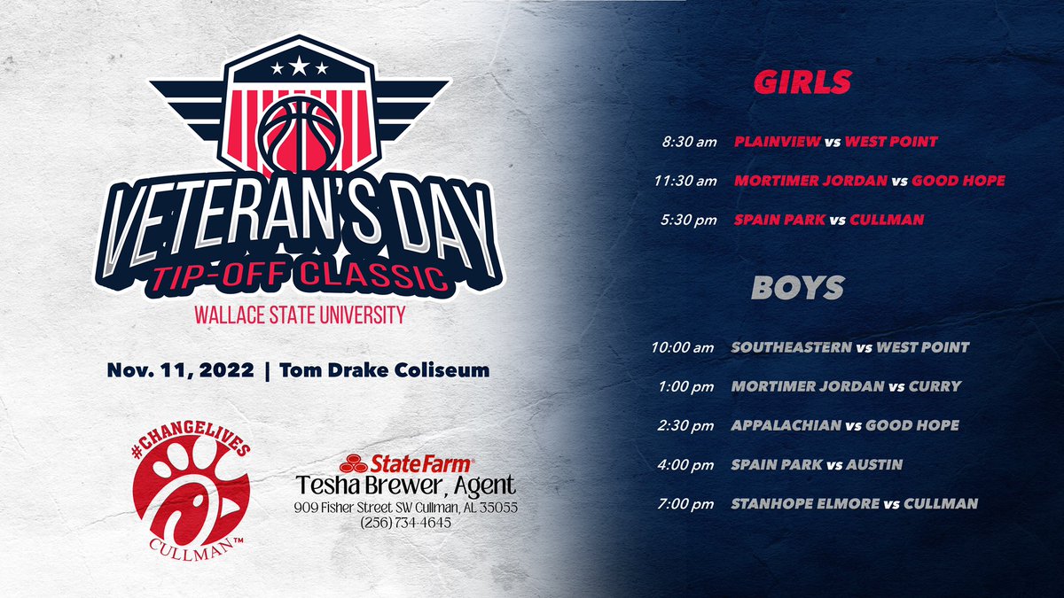 CHSBearcatHoops's tweet image. Excited to announce the field for the inaugural Veteran’s Day Tip Off Classic!