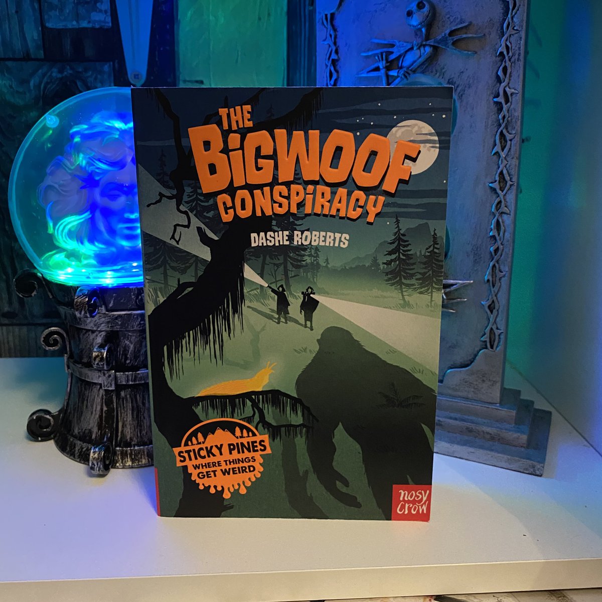 YAundermyskin's tweet photo. Loving this one by @maddashe! It’s the perfect MG read for spooky season. Is it UFOs? Is it Bigfoot? I have no idea but I’m having a lot of fun finding out! https://t.co/5jNezDmzm5